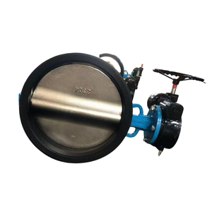  วาล์วผีเสื้อหน้าแปลนคู่พร้อม Handwheel