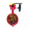 Getriebebetriebene gerillte Absperrklappe Awwa C606 f&uuml;r Brandschutzwassersysteme, DN100-DN300