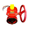 Getriebebetriebene gerillte Absperrklappe Awwa C606 f&uuml;r Brandschutzwassersysteme, DN100-DN300