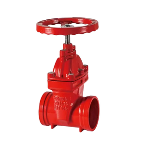 Valvola a saracinesca con sede resiliente scanalata Pn25 362 Psi con cuneo in EPDM