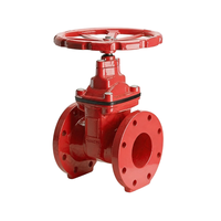 Awwa C515 Nrs-Absperrschieber mit elastischem Sitz und Flanschende, Klasse 150, Klasse 300, Wasserventil aus duktilem Eisen